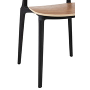 Eetkamerstoel Beige Veneer 40 cm 40x53x82 cm-Eetkamerstoelen-J-Line