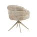 Eetkamerstoel Bella - Beige - Poot Zand - Met armleuning-Eetkamerstoelen-Starfurn