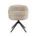 Eetkamerstoel Bella - Beige - Poot Zwart - Met armleuning-Eetkamerstoelen-Starfurn
