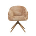 Eetkamerstoel Bella - Cinnamon - Poot Bronze - Met armleuning-Eetkamerstoelen-Starfurn