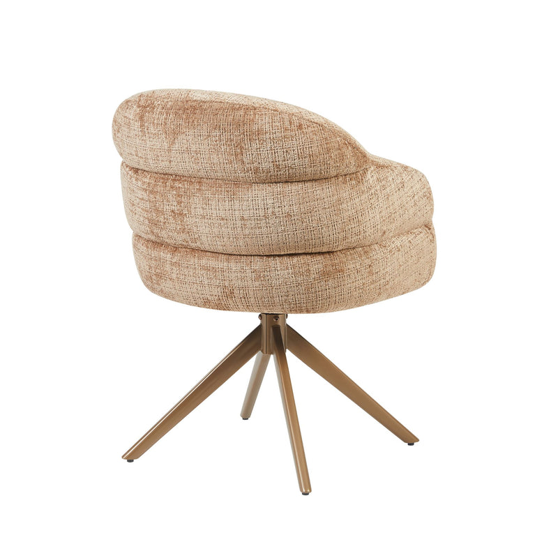 Eetkamerstoel Bella Cinnamon Poot Bronze Met armleuning-Eetkamerstoelen-Starfurn