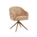 Eetkamerstoel Bella - Cinnamon - Poot Bronze - Met armleuning-Eetkamerstoelen-Starfurn