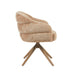 Eetkamerstoel Bella - Cinnamon - Poot Bronze - Met armleuning-Eetkamerstoelen-Starfurn