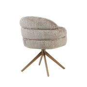 Eetkamerstoel Bella Clay Poot Bronze Met armleuning 64x65x83 cm-Eetkamerstoelen-Starfurn