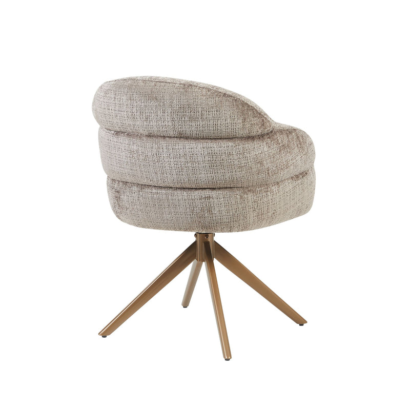 Eetkamerstoel Bella Clay Poot Bronze Met armleuning 64x65x83 cm-Eetkamerstoelen-Starfurn