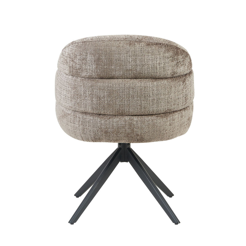 Eetkamerstoel Bella Clay Poot Zwart Met armleuning 64x65x83 cm-Eetkamerstoelen-Starfurn