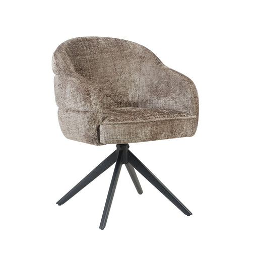 Eetkamerstoel Bella Clay Poot Zwart Met armleuning 64x65x83 cm-Eetkamerstoelen-Starfurn