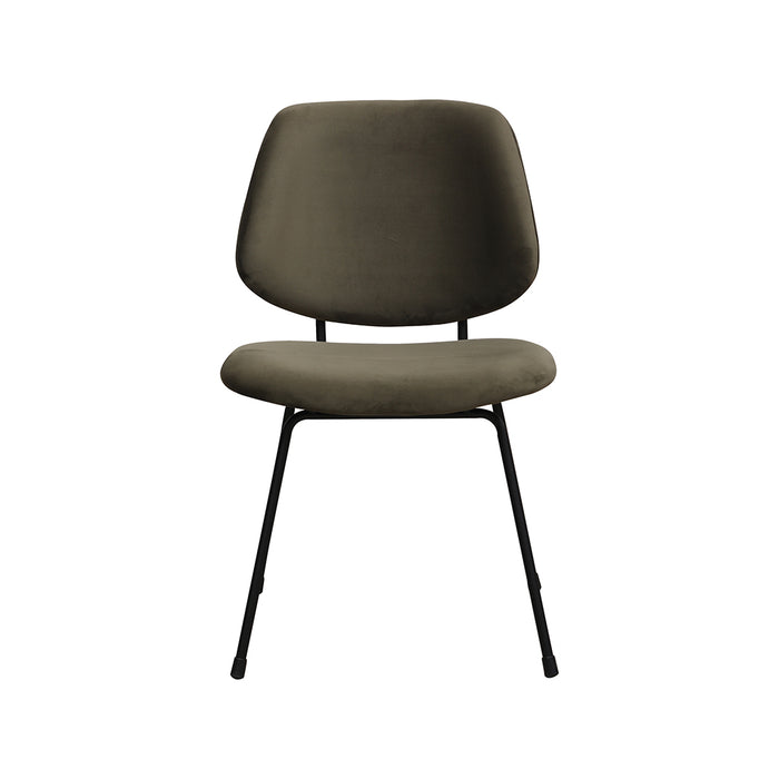 Eetkamerstoel Bello Fluweel Groen-Eetkamerstoelen-LABEL51