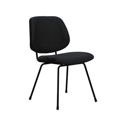 Eetkamerstoel Bello Fluweel Zwart-Eetkamerstoelen-LABEL51
