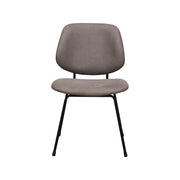 Eetkamerstoel Bello Taupe Micro Suede 47x58x82 cm-Eetkamerstoelen-LABEL51