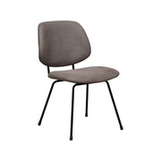 Eetkamerstoel Bello Taupe Micro Suede 47x58x82 cm-Eetkamerstoelen-LABEL51