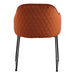 Eetkamerstoel Benthe Roestbruin Fluweel 48 cm-Eetkamerstoelen-Livingfurn