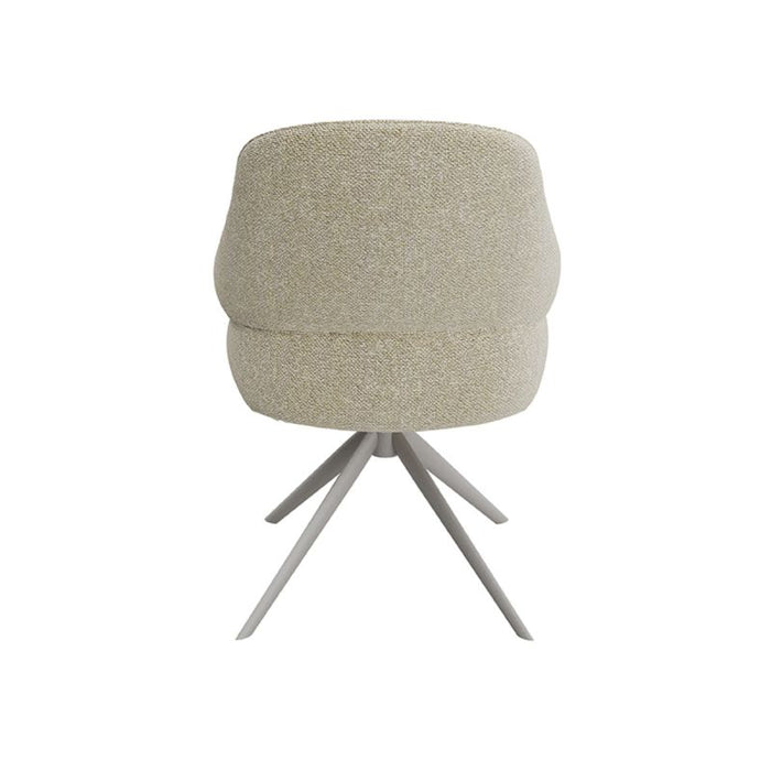 Eetkamerstoel Bern - Naturel - Royal Boucle - Taupe Metalen Frame-Eetkamerstoelen-LABEL51
