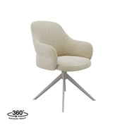 Eetkamerstoel Bern Naturel Royal Boucle Taupe Metalen Frame-Eetkamerstoelen-LABEL51