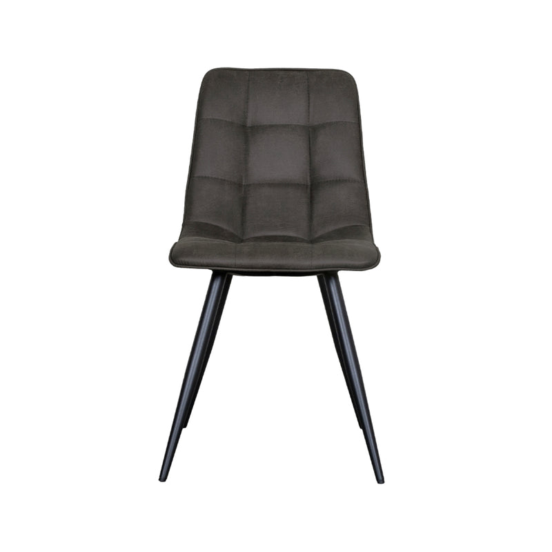 Eetkamerstoel Bistro Antraciet Micro Suede 46x59x86 cm-Eetkamerstoelen-LABEL51