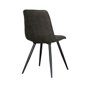 Eetkamerstoel Bistro Antraciet Micro Suede 46x59x86 cm-Eetkamerstoelen-LABEL51