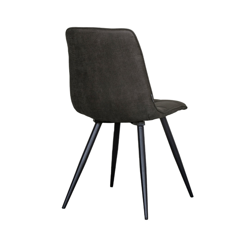 Eetkamerstoel Bistro Antraciet Micro Suede 46x59x86 cm-Eetkamerstoelen-LABEL51