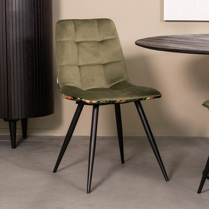 Eetkamerstoel Bistro Hunter Fluweel #2 46x59x86 cm-Eetkamerstoelen-LABEL51