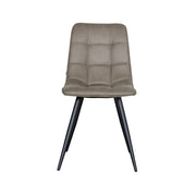 Eetkamerstoel Bistro Taupe Micro Suede 46x59x86 cm-Eetkamerstoelen-LABEL51