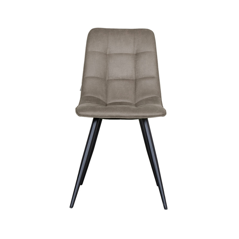 Eetkamerstoel Bistro Taupe Micro Suede 46x59x86 cm-Eetkamerstoelen-LABEL51