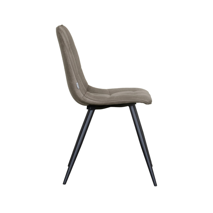 Eetkamerstoel Bistro - Taupe - Micro Suede-Eetkamerstoelen-LABEL51