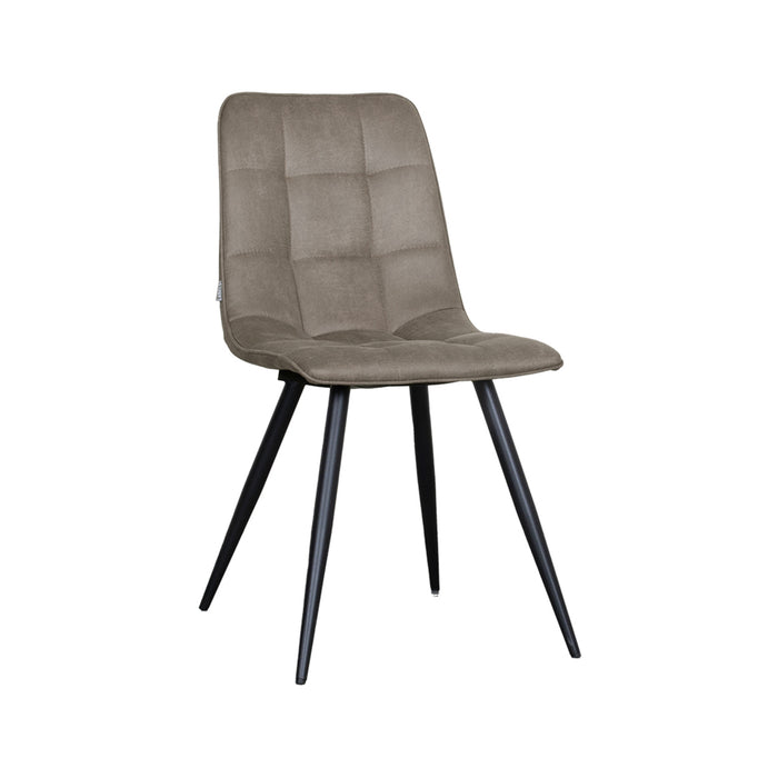 Eetkamerstoel Bistro - Taupe - Micro Suede-Eetkamerstoelen-LABEL51