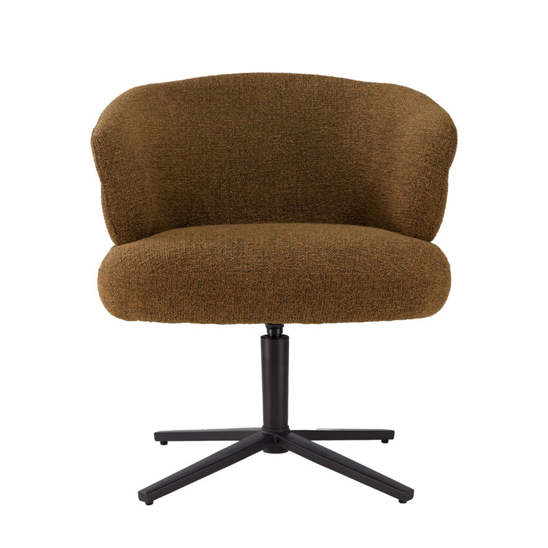 Eetkamerstoel Blake Stof Caramel 69x65x81 cm-Eetkamerstoelen-Livingfurn