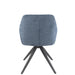Eetkamerstoel Blauw Ijzer 56 cm 56.5x58x85 cm-Eetkamerstoelen-J-Line