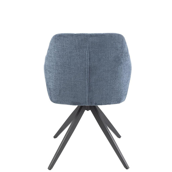Eetkamerstoel Blauw Ijzer 56 cm-Eetkamerstoelen-J-Line