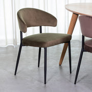 Eetkamerstoel Bliss Hunter Fluweel 56x55x76 cm-Eetkamerstoelen-LABEL51