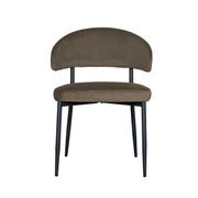 Eetkamerstoel Bliss Hunter Fluweel 56x55x76 cm-Eetkamerstoelen-LABEL51