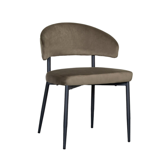 Eetkamerstoel Bliss - Hunter - Fluweel-Eetkamerstoelen-LABEL51