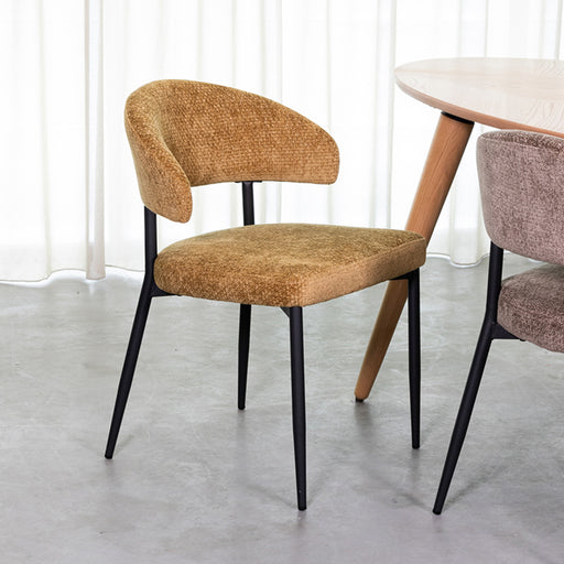 Eetkamerstoel Bliss - Mustard - Elite-Eetkamerstoelen-LABEL51