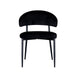 Eetkamerstoel Bliss - Zwart - Fluweel-Eetkamerstoelen-LABEL51