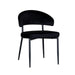 Eetkamerstoel Bliss - Zwart - Fluweel-Eetkamerstoelen-LABEL51
