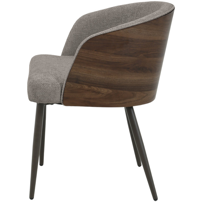 Eetkamerstoel Bosca Polyester Bruin-Eetkamerstoelen-PTMD