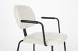 Eetkamerstoel Bouton Off-white Polyester Wit 59x52 cm-Eetkamerstoelen-Creating Home