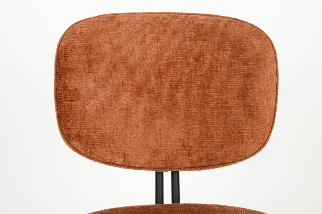 Eetkamerstoel Bouton Polyester Terracotta 59x50 cm-Eetkamerstoelen-Creating Home