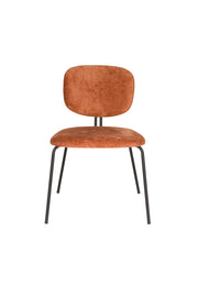 Eetkamerstoel Bouton Polyester Terracotta 59x50 cm-Eetkamerstoelen-Creating Home