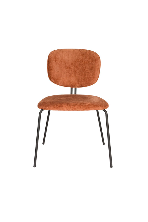 Eetkamerstoel Bouton Polyester Terracotta 59x50 cm-Eetkamerstoelen-Creating Home