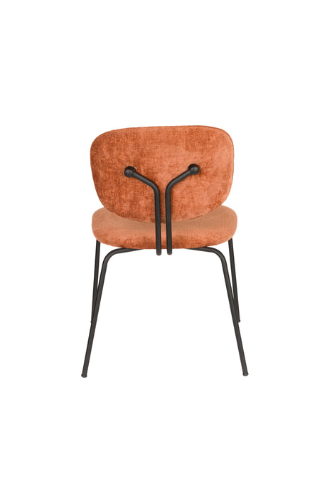 Eetkamerstoel Bouton Polyester Terracotta 59x50 cm-Fauteuils-Creating Home