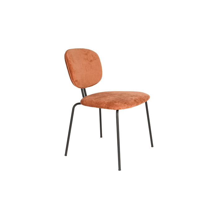 Eetkamerstoel Bouton Polyester Terracotta 59x50 cm-Fauteuils-Creating Home