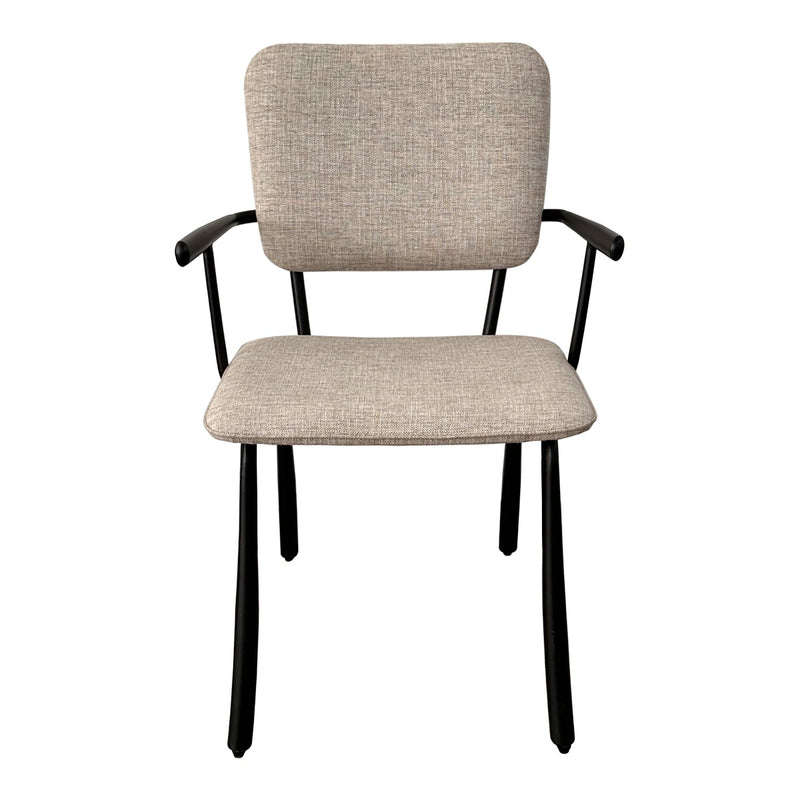Eetkamerstoel Brix Eetkamerstoel Beige 56 cm Stof, gecoat s 31441-Eetkamerstoelen-Livingfurn