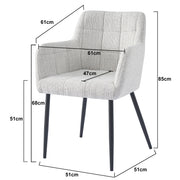 Eetkamerstoel Bronco Groen 61 cm-Eetkamerstoelen-Livingfurn