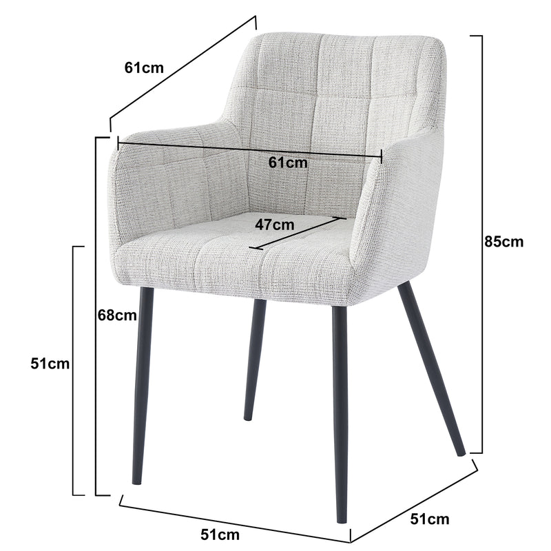 Eetkamerstoel Bronco Groen 61 cm-Eetkamerstoelen-Livingfurn