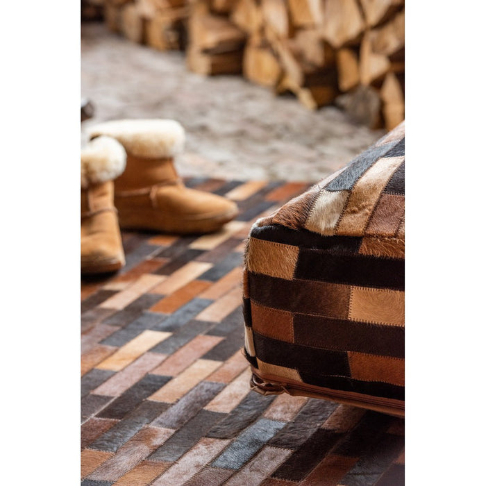 Eetkamerstoel Bruin Katoen 60 cm-Eetkamerstoelen-J-Line