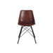 Eetkamerstoel Bruin Leer 49 cm-Eetkamerstoelen-J-Line