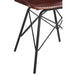 Eetkamerstoel Bruin Leer 49 cm-Eetkamerstoelen-J-Line
