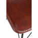 Eetkamerstoel Bruin Leer 49 cm-Eetkamerstoelen-J-Line