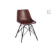 Eetkamerstoel Bruin Leer 49 cm-Eetkamerstoelen-J-Line